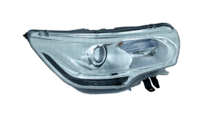 Far Citroen C4 (B7), 09.2010-, partea Dreapta, bi-xenon; D1S+PY21W; electric; lucas fumuriu; fara ballast; cu bec descarcare in gaz; cu motor; cu bec, MAGNETI MARELLI (AL - AUTOMOTIVE LIGHTING)