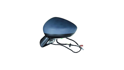 Oglinda exterioara Citroen C4 (B7), 09.2010-2011, partea stanga, culoare sticla crom, sticla convexa, carcasa grunduita, ajustare electrica, cu senzor temperatura, cu 8 pini, pliabila, cu semnalizare