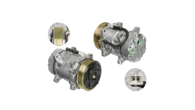 Compresor aer conditionat Citroen Berlingo, 1996-2002, motorizare 1.8 D/1.9 D/2.0 HDI, diesel si 1.8, benzina, rola curea 119 mm, 6 caneluri, tip Sanden: SD7V16