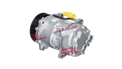 Compresor aer conditionat Citroen Berlingo, 2002-2008, motor 1.6 HDI, diesel; Jumpy, 1995-2006, motorizare 2.0 HDI, diesel, rola curea 119 mm, 6 caneluri, tip Sanden: SD7V16