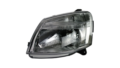 Far Citroen Berlingo (G ) 11.2002-02.2008, Peugeot Partner (G ) 11.2002-03.2008, Stanga, tip bec H4, reglare electrica, cu motoras, ECE, Depo, 2020101036, 6204AX