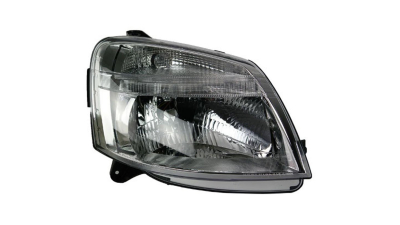 Far Citroen Berlingo (G ) 11.2002-02.2008, Peugeot Partner (G ) 11.2002-03.2008, Dreapta, tip bec H4, reglare electrica, cu motoras, ECE, Depo, 2020001036, 6205AW