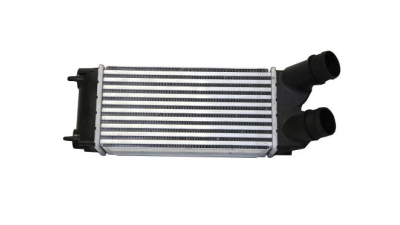 Intercooler Peugeot Partner, 04.2008-2018, Citroen Berlingo, 04.2008-2018, motor 1.6 HDI 55/66kw, diesel, cutie manuala, cu/fara AC, aluminiu brazat/plastic, 300x150x75 mm, 