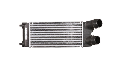 Intercooler Peugeot Partner, 04.2008-2018, Citroen Berlingo, 04.2008-2018, motor 1.6 HDI 55/66kw, diesel, cutie manuala, cu/fara AC, aluminiu brazat/plastic, 300x150x80 mm, Valeo, 