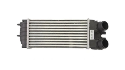 Intercooler Peugeot Partner, 06.2005-2008, Citroen Berlingo, 06.2005-2008, motor 1.6 HDI 55/66kw, diesel, cu/fara AC, aluminiu brazat/plastic, 300x150x85 mm, Valeo, 