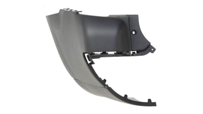Flasc bara spate Citroen Berlingo, 02.2008-06.2012, Peugeot Partner 03.2008-06.2012, parte montare stanga, colt, parte inferioara, negru, pentru sasiu lung cu 2 usi, 235297-4, Aftermarket