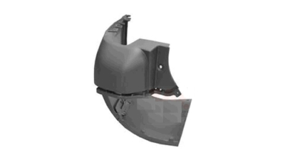 Parte laterala bara , colt lateral flaps inferior , spate , stanga ,negru ,sasiu lung cu 2 usi spate Citroen Berlingo (7 ), 02.2008-06.2012 , Peugeot Partner, 03.2008-06.2012, 7410FS