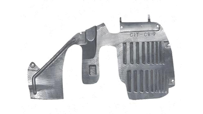 Carenaj roata Citroen C8 (Ea/Eb), 07.2002-2014 partea Dreapta Punte Fata parte din spate, 2381FP-2