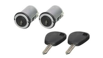 Set yale inchidere Citroen Jumpy, Fiat Scudo, Fiat Ulysse, Peugeot Expert, cu chei, cu 2 butuci blocare usa, stanga/dreapta, fata,