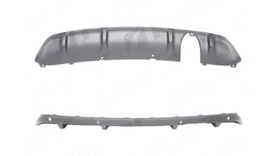 Spoiler bara Citroen Ds3, 03.2010-, spate, cu gauri pt. senzori parcare
