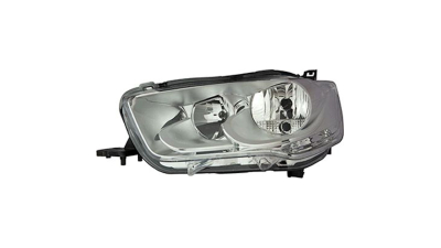 Far Citroen C-Elysee, 11.2012-01.2017, partea Stanga, electric, cu lumini de zi, tip bec H1+H7; fara motoras, Depo