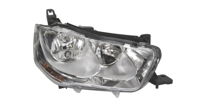 Far Citroen C-Elysee, 11.2012-01.2017, partea Dreapta, electric, cu lumini de zi, tip bec H1+H7; fara motoras, Depo