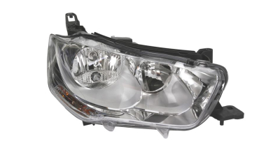 Far Citroen C-Elysee, 11.2012-, Electric, tip bec H1+H7, cu motoras, omologare ECE, cu lumini de zi, 9675139980, Dreapta