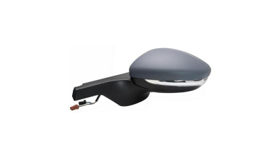 Oglinda usa exterioara CITROEN C3, 11.2016-, View Max, partea stanga, reglare electrica; grunduit; incalzit; sticla convexa; geam cromat; 6 gauri / 4 pini+ 6 gauri / 5 pini; cu semnalizare; cu functie de unghi mort