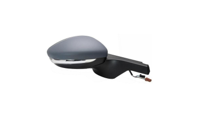 Oglinda usa exterioara CITROEN C3, 11.2016-, View Max, partea dreapta, reglare electrica; grunduit; incalzit; sticla convexa; geam cromat; Senzor de temperatura; 6 gauri / 5 pini+ 6 gauri / 6 pini; cu semnalizare; cu functie de unghi mort