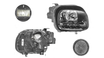 Far Citroen C3 Aircross, 10.2017-, fata, Dreapta, H7+H7; electric, VALEO