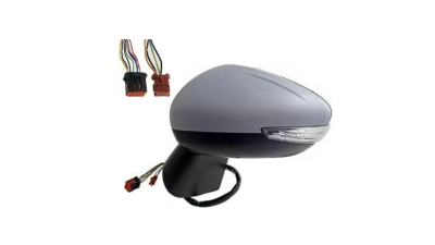Oglinda usa exterioara Citroen C3 Aircross, 10.2017-, partea Stanga, reglare electrica; grunduit; incalzit; sticla convexa; geam cromat; rabatabil; 10 gauri / 8 pini; cu Lucas; cu lampa perimetru, View Max
