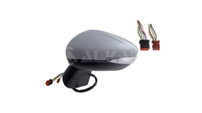 Oglinda usa exterioara CITROEN C3 AIRCROSS, 10.2017-, View Max, partea stanga, reglare electrica; grunduit; incalzit; sticla convexa; geam cromat; rabatabil; 10 gauri / 8 pini+ 6 gauri / 4 pini; cu semnalizare; cu functie de unghi mort, cu foot lamp