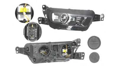 Far Citroen C4 Picasso, 06.2013-, fata, Dreapta, PICASSO, xenon; D5S+H7; electric; cu motor, AL (Automotive Lighting)