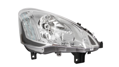 Far Citroen Berlingo (7), 06.2012-, Electric, tip bec H4, are motoras, omologare ECE, 9677201980; 9806306580, Dreapta