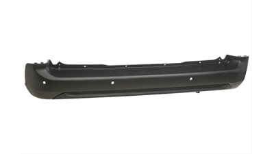 Bara spate Citroen BERLINGO, 06.2018-; Multispace, VAN; Opel COMBO/LIFE, 09.2018-, Peugeot PARTNER/RIFTER, 06.2018-, cu gauri pentru Senzori de parcare (PDC); negru, Texturat, model Multispace, VAN