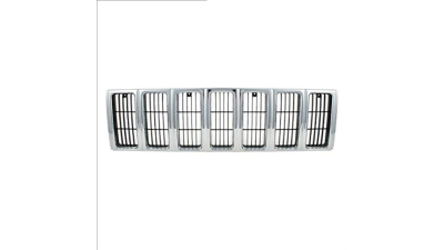 Grila radiator, masca fata Jeep Cherokee (Xj) 2000-09.2001, parte montare centrala, crom/negru, 240405-4, Aftermarket
