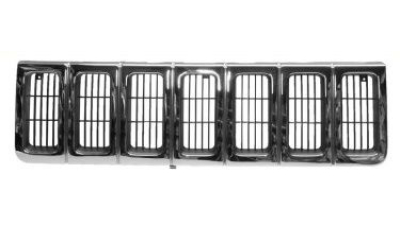 Grila radiator Jeep Grand Cherokee 1996-1998, crom, 55055059, 240505-2