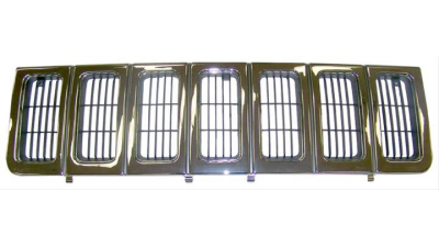 Grila radiator Jeep Grand Cherokee 1993-1996, crom, 55034094, 240505