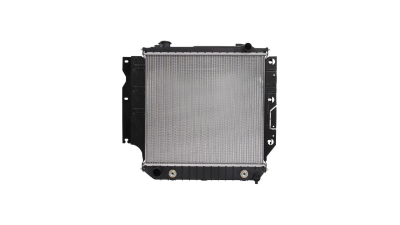 Radiator racire Jeep Wrangler (Tj/Ys/Sj) 1986-2007, Motorizare 2, 5 76/87/89kw Benzina, cutie M/A, cu niplu 32/38mm, dimensiune 498x459x33mm, Cu lipire fagure prin brazare, Aftermarket