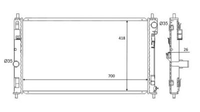 Radiator racire Best Auto Vest 241308-1