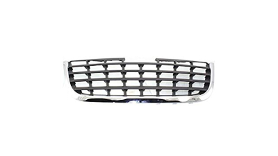 Grila radiator, masca fata Chrysler Town Country, 01.2008-2015, parte montare centrala, crom/negru, 242205-2, Aftermarket