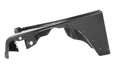 Aripa fata Jeep Wrangler (Tj/Vj), 09.1996-07.2006, partea Stanga, fara gaura pentru semnalizare, 5003951AB, 242401