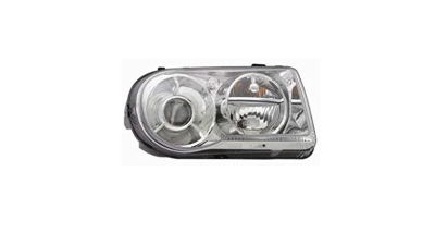 Far CHRYSLER 300C (LX), 09.2004-04.2011, partea Dreapta, TYC, cu lentile; cu temporizator; Tip=USA;tip bec HB3+HB4+PY27/7W; manual; fara soclu bec; halogen