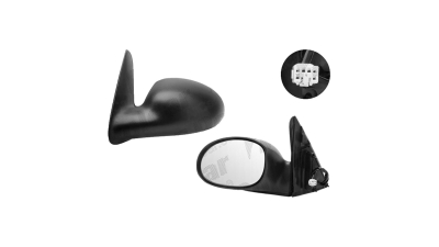 Oglinda exterioara Chrysler PT Cruiser (Pt ) 11.2005-07.2010 partea dreapta Best Auto Vest crom convex carcasa neagra reglare electrica cu incalzire