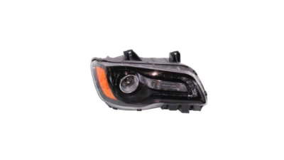 Far CHRYSLER 300, 04.2011-2014, partea Dreapta, Taiwan, cu 'lumina timp de zi' tip LED; Tip=USA; HiR2+PSY24W; manual; negru; halogen