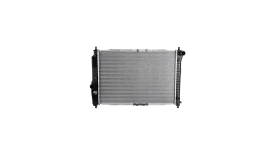 Radiator racire Chevrolet Aveo/Kalos, 11.2002-12.2004, motor 1.4, 69 kw; 1.6, 77 kw; Kalos, 05.2003-12.2004, motor 1.4, 61 kw, benzina, cutie manuala, cu/fara AC, 600x416x16 mm, Koyo, aluminiu brazat/plastic 