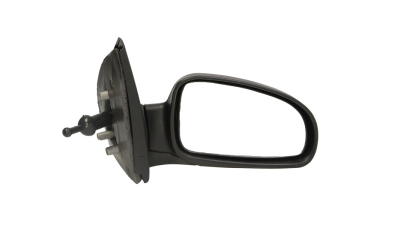 Oglinda exterioara Chevrolet Aveo (T200), 01.2003-03.2006, Daewoo Kalos (Klas/T200), 01.2003-2006,, Dreapta, Crom, manuala,prin cablu, Fara incalzire, carcasa prevopsita, grunduita, Convex, BestAutoVest 2500521E