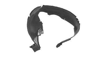 Carenaj roata Chevrolet Aveo (T200), 01.2003-03.2006, punte Fata, partea Dreapta, Polietilena, Aftermarket