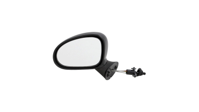 Oglinda exterioara Chevrolet Spark/Matiz (M200/250) 05.2005-01.2010 partea stanga View Max crom convex carcasa neagra reglare manuala prin cablu fara incalzire
