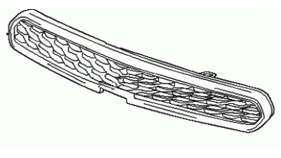 Grila radiator Chevrolet Spark (M300), 2013-2014, superior, crom/negru, 95078754, 250205-4