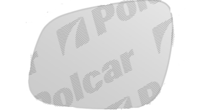 Geam oglinda Chevrolet Spark (M300) 01.2010-2014 partea stanga View Max crom convex cu incalzire