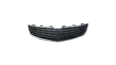 Grila radiator Chevrolet Cruze (J300), 2013-2014, parte montare Grilaj masca fata centrala, cu rama cromata, parte inferioara, 25080511, Aftermarket