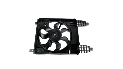 GMV radiator electroventilator Chevrolet Aveo, 2006-2011, Motorizare 1, 2 53/62kw; 1, 4 61/69/74kw; 1, 6 76/78kw Benzina, dimensiune 385mm, cu 2 pini, fara pre-rezistormm, Aftermarket
