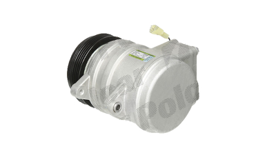Compresor aer conditionat Chevrolet Aveo/Kalos (T200), 2003-2006, motor 1.2 53kw, Aveo (T250), 2006-2011, motorizare 1.2 53/62kw, benzina, rola curea 106 mm, 4 caneluri, tip Delphi/Harrison: SP10