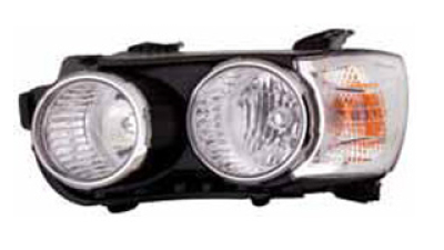 Far Chevrolet Aveo (T300), 05.2011-2014, Electric, tip bec H1+H7, omologare ECE,cu motoras, argintiu, 96831091, Stanga, marca Depo