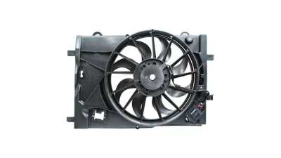 GMV radiator electroventilator Chevrolet Aveo, 2011-014, dimensiune 410mm, cu 3 pini, cu pre-rezistormm, Aftermarket