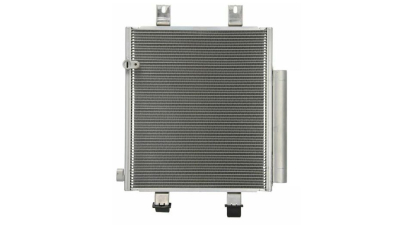 Condensator climatizare Daihatsu Cuore, 04.2007-, motor 1.0, 51 kw benzina, cutie automata/manuala, full aluminiu brazat, 345(317)x391(371)x16 mm, cu uscator si filtru integrat