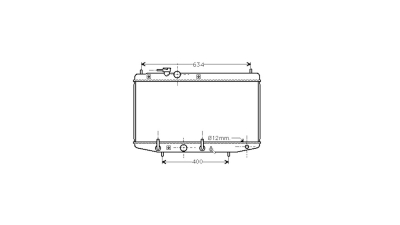 Radiator racire Daihatsu Applause, 05.1989-09.1997, Motorizare 1, 6 66/71kw Benzina, dimensiune 658x328x26mm, Cu lipire fagure prin brazare, Aftermarket