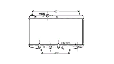 Radiator racire Daihatsu Applause, 06.1989-08.1997, Motorizare 1, 6 71kw Benzina, dimensiune 658x328x16mm, Cu lipire fagure prin brazare, Aftermarket