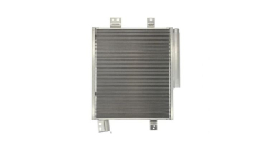 Condensator climatizare Daihatsu Materia, 10.2006-2016, motor 1.3, 67 kw ; 1.5, 76 kw benzina, full aluminiu brazat, 430(420)x383(355)x16 mm, cu uscator si filtru integrat